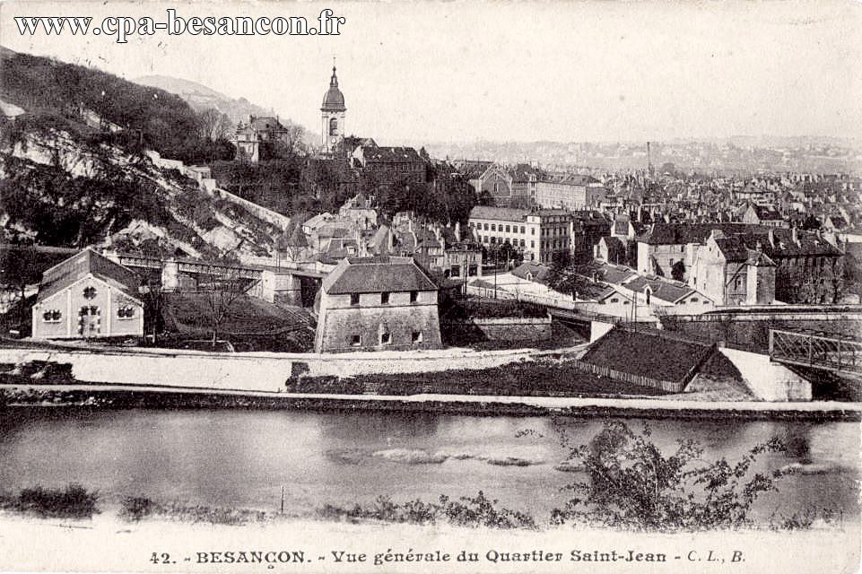 42. - BESANÇON. - Vue générale du Quartier Saint-Jean